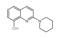 8-Quinolinol,2-(1-piperidinyl)-结构式