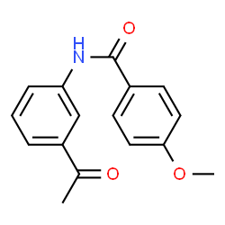 N-(3-Acetylphenyl)-4-methoxybenzamide结构式
