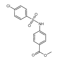 methyl 4-{[(4-chlorophenyl)sulfonyl]amino}benzoate Structure