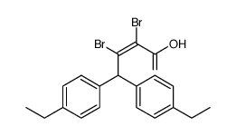 (Z)-2,3-dibromo-4,4-bis(4-ethylphenyl)but-2-enoic acid结构式