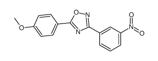 5-(4-methoxyphenyl)-3-(3-nitrophenyl)-1,2,4-oxadiazole结构式