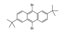 9,10-dibromo-2,6-di-tert-butylanthracene Structure