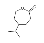 2-Oxepanone,5-(1-methylethyl)-(9CI) structure