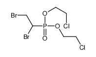 1-[bis(2-chloroethoxy)phosphoryl]-1,2-dibromoethane Structure