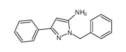 1-Benzyl-3-phenyl-1H-pyrazol-5-amine结构式