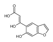 (Z)-3-hydroxy-3-(6-hydroxy-1-benzofuran-5-yl)prop-2-enoic acid结构式