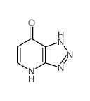 2,7,8,9-tetrazabicyclo[4.3.0]nona-1,3,6-trien-5-one结构式