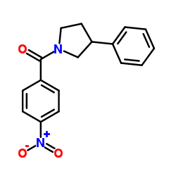 (4-Nitrophenyl)(3-phenyl-1-pyrrolidinyl)methanone Structure