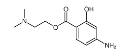 4-amino-2-hydroxy-benzoic acid-(2-dimethylamino-ethyl ester) Structure