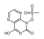 (2,4-dioxopteridin-1-yl) methanesulfonate Structure
