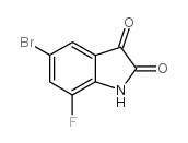 7-Bromo-5-fluoro-1H-indole-2,3-dione Structure