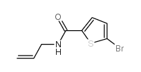 N-烯丙基-5-溴噻吩-2-羧酰胺结构式