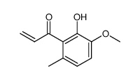 1-(2-Hydroxy-3-methoxy-6-methyl-phenyl)-propenone结构式