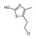 5-(2-chloro-ethyl)-4-methyl-3H-thiazol-2-one结构式