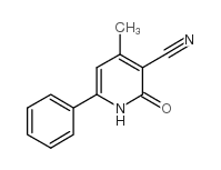 4-methyl-2-oxo-6-phenyl-1H-pyridine-3-carbonitrile structure