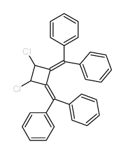 [(2-benzhydrylidene-3,4-dichloro-cyclobutylidene)-phenyl-methyl]benzene结构式