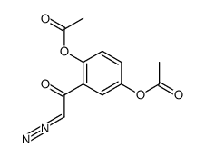 1-(2,5-diacetoxy-phenyl)-2-diazo-ethanone Structure