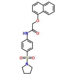 2-(1-Naphthyloxy)-N-[4-(1-pyrrolidinylsulfonyl)phenyl]acetamide Structure