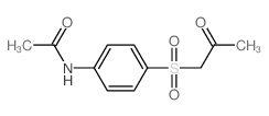 N-[4-(2-oxopropylsulfonyl)phenyl]acetamide结构式