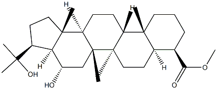 16β,22-Dihydroxyhopan-23-oic acid structure