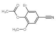 2-BROMO-4-CYANO-6-METHOXYPHENYL ACETATE structure