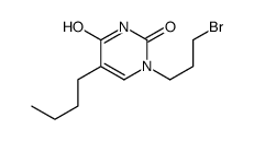 1-(3-bromopropyl)-5-butylpyrimidine-2,4-dione Structure