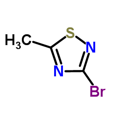 3-Bromo-5-methyl-1,2,4-thiadiazole结构式