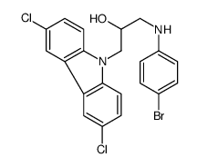 1-(4-bromoanilino)-3-(3,6-dichlorocarbazol-9-yl)propan-2-ol Structure