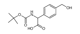 N-tert.-Butoxycarbonyl-p-hydroxymethylphenylglycin结构式