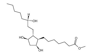 methyl 7-((1R,2R,3R,5S)-3,5-dihydroxy-2-((S)-3-hydroxyoctyl)cyclopentyl)heptanoate Structure