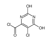 4-Pyrimidinecarbonyl chloride, 5-chloro-1,2,3,6-tetrahydro-2,6-dioxo- (9CI)结构式