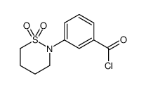 3-(1,1-dioxothiazinan-2-yl)benzoyl chloride结构式