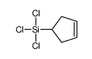 trichloro(cyclopent-3-en-1-yl)silane结构式