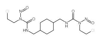 Urea, N,N-(1,4-cyclohexanediylbis(methylene))bis(N-(2-chloroethyl)-N-nitroso- (9CI)结构式