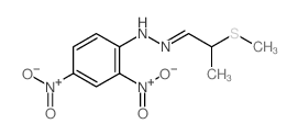 Propanal, 2-(methylthio)-,2-(2,4-dinitrophenyl)hydrazone结构式