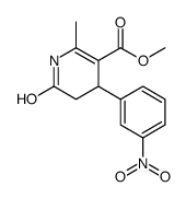 methyl 6-methyl-4-(3-nitrophenyl)-2-oxo-3,4-dihydro-1H-pyridine-5-carboxylate结构式