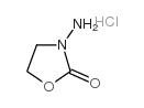 3-氨基-2-噁唑烷酮盐酸盐结构式