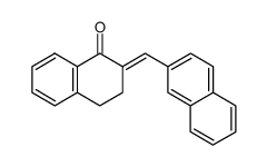 2-[(2-Naphtyl)methylene]-1,2,3,4-tetrahydronaphthalene-1-one Structure