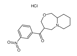 (3-nitro-phenyl)-(octahydro-pyrido[2,1-c][1,4]oxazepin-4-yl)-methanone, hydrochloride Structure