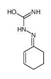 (cyclohex-2-en-1-ylideneamino)urea Structure