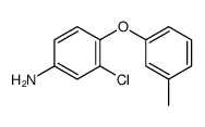 3-chloro-4-(3-methylphenoxy)aniline structure