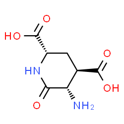 2,4-Piperidinedicarboxylicacid,5-amino-6-oxo-,[2S-(2alpha,4beta,5alpha)]-(9CI) Structure