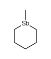 1-methylstibacyclohexane结构式