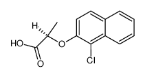 (R)-2-(1-chloro-[2]naphthyloxy)-propionic acid结构式