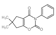 Cyclopenta[e]-1,3-oxazine-2,4(3H,5H)-dione,6,7-dihydro-6,6-dimethyl-3-phenyl- Structure