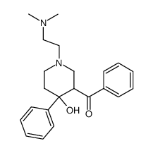 [1-(2-dimethylamino-ethyl)-4-hydroxy-4-phenyl-piperidin-3-yl]-phenyl-methanone结构式
