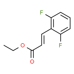 (E)-3-(2,6-二氟苯基)丙烯酸乙酯结构式