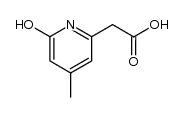 6-(carboxymethyl)-4-methyl-2-hydroxypyridine Structure