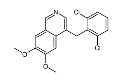 4-[(2,6-dichlorophenyl)methyl]-6,7-dimethoxyisoquinoline Structure