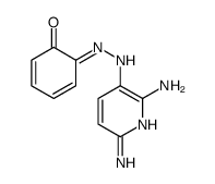 Phenol, 2-((2,6-diamino-3-pyridinyl)azo)- structure